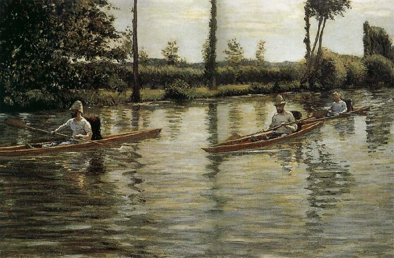 Gustave Caillebotte Racing boat china oil painting image